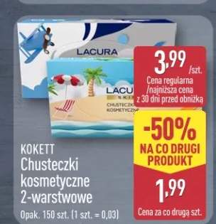 Chusteczki kosmetyczne 2-warstwowe