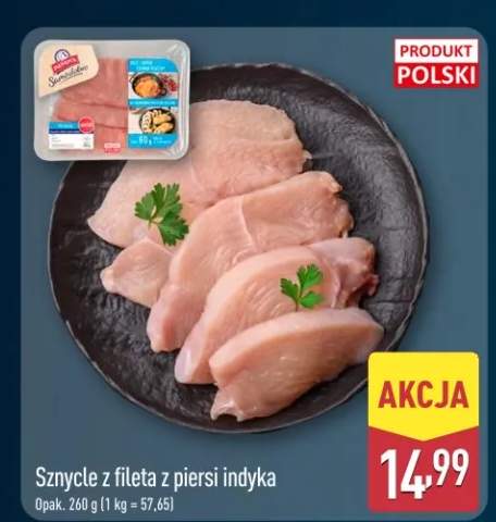 Sznycle z fileta z piersi indyka