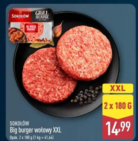Big burger wołowy XXL