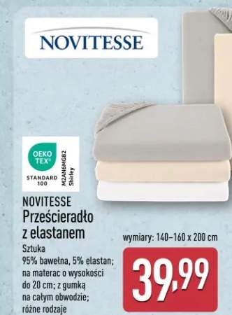 Prześcieradło z elastanem Novitesse