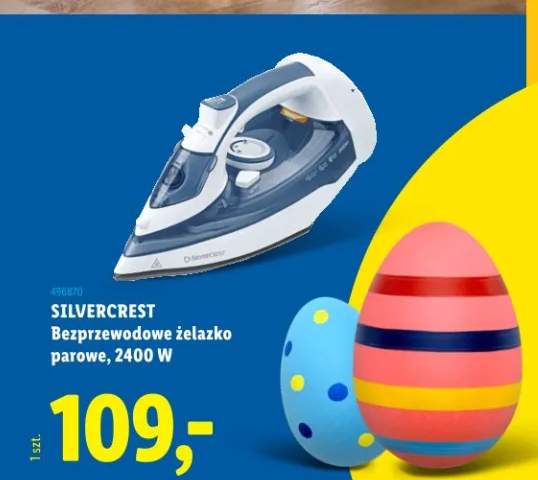 Bezprzewodowe żelazko parowe, 2400 W