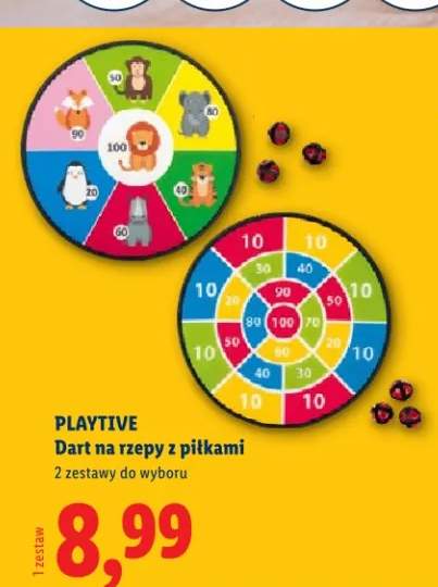 Dart na rzepy z piłkami 2 zestawy do wyboru