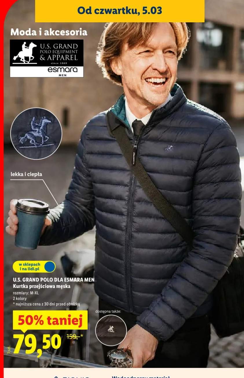 Kurtka przejściowa męska