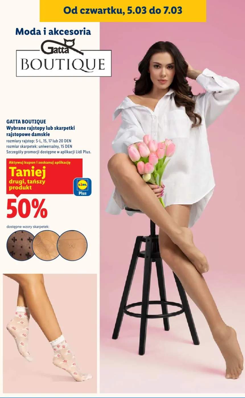 Wybrane rajstopy lub skarpetki rajstopowe damskie