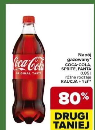 Napój gazowany Coca-Cola, Sprite, Fanta