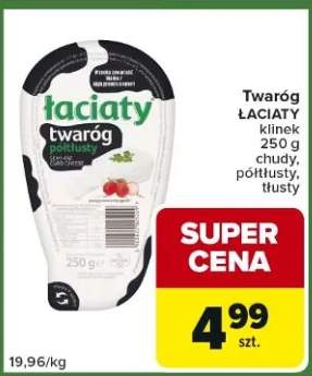 Twaróg chudy, półtłusty, tłusty