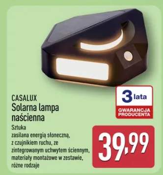 Solarna lampa naścienna