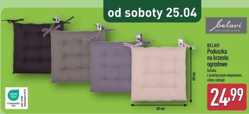 Poduszka na krzesło ogrodowe