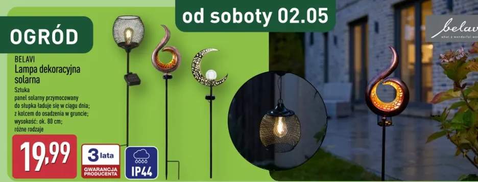 Lampa dekoracyjna solarna