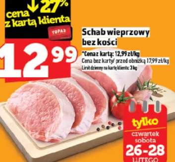 Schab wieprzowy bez kości