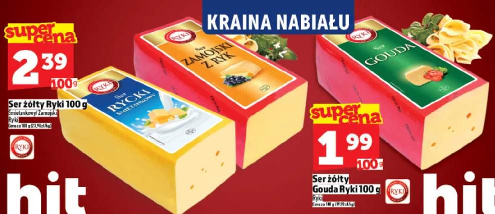 Ser żółty Gouda 100g
