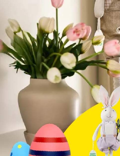 Bukiet 5 sztucznych tulipanów