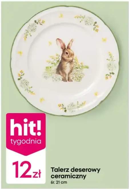 Talerz deserowy ceramiczny śr. 21cm