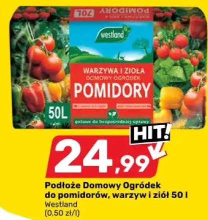 Podłoże Domowy Ogródek do pomidorów, warzyw i ziół 50 l