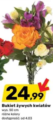 Bukiet żywych kwiatów