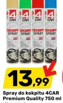 Spray do kokpitu 4CAR Premium Quality 750 ml