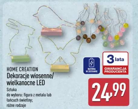 Dekoracje wiosenne/wielkanocne LED