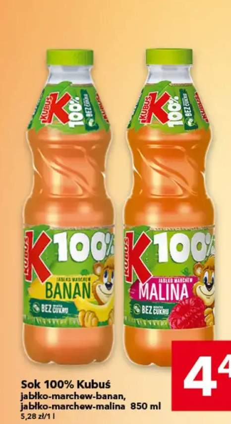 Sok 100% jabłko-marchew-malina