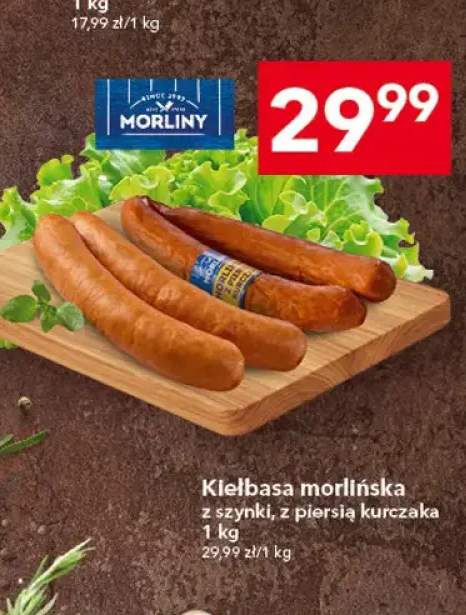 Kiełbasa morlińska z szynki, z piersią kurczaka