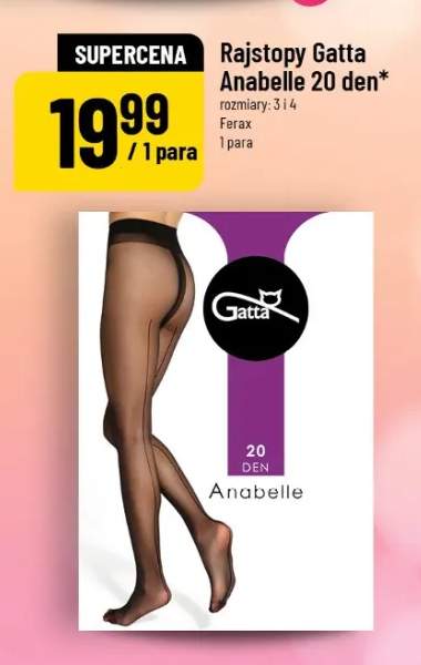 Rajstopy Anabelle 20 den rozmiary: 3 i 4 Farax