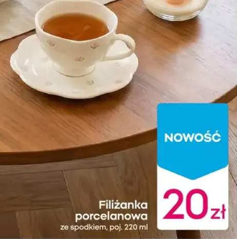 Filiżanka porcelanowa ze spodkiem