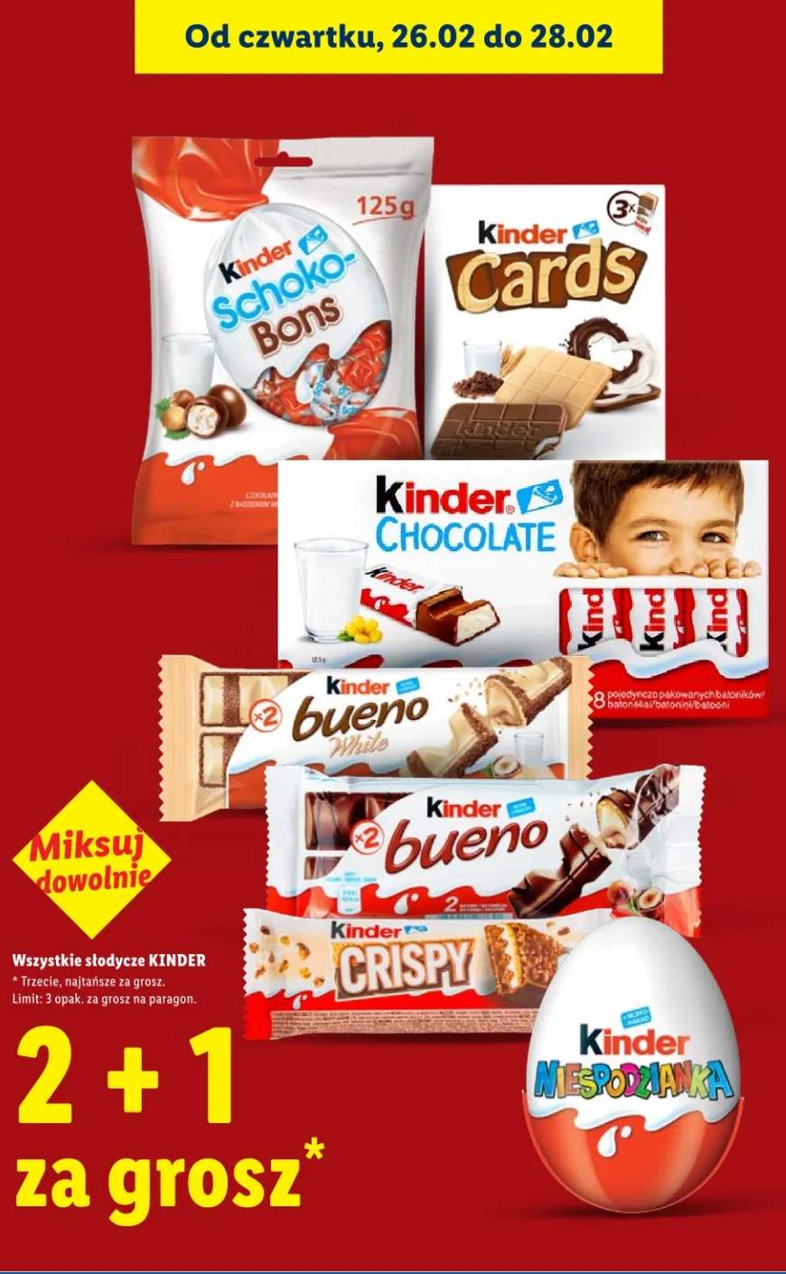 Wszystkie słodycze Niespodzianka