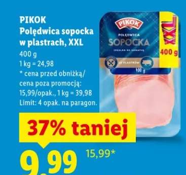 Polędwica sopocka w plastrach