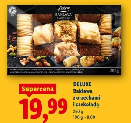 Baklawa z orzechami i czekoladą
