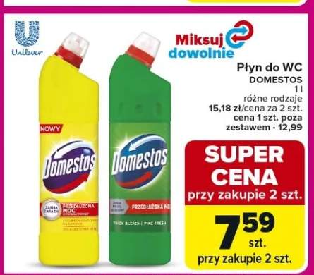 Płyn do WC Domestos różne rodzaje