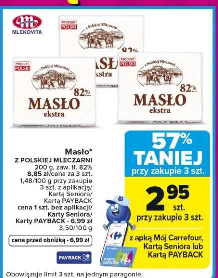 Masło ekstra z polskiej mleczarni