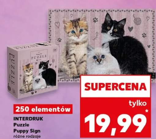 Puzzle Puppy Sign różne rodzaje 250 elementów