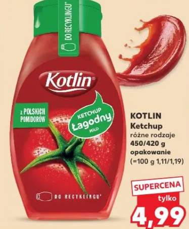 Ketchup różne rodzaje