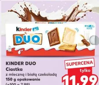 Ciastka z mleczną i białą czekoladą Duo