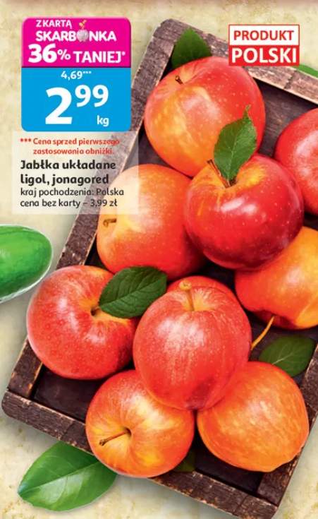 Jabłka układane ligol, jonagored