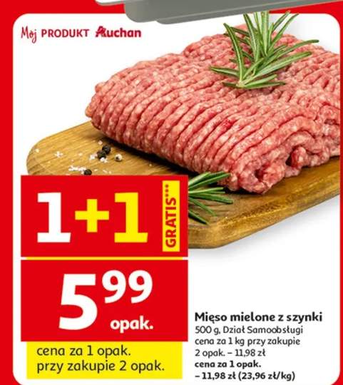 Mięso mielone z szynki