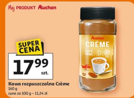 Kawa rozpuszczalna Crème Auchan
