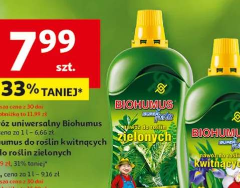 Nawóz uniwersalny Biohumus 1,2 l, cena za 1 l - 6,66 zł