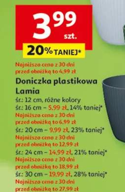 Doniczka plastikowa Lamia śr: 30 cm