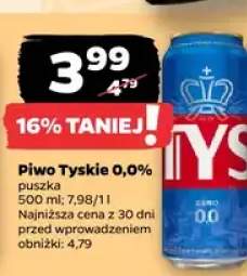Piwo Tyskie 0,0%
