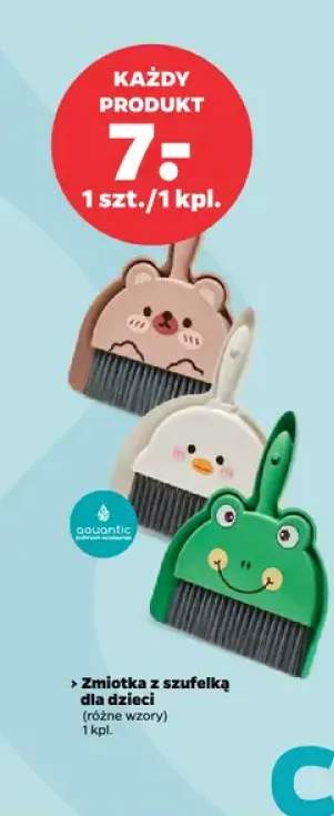 Zmiotka z szufelką dla dzieci, różne wzory