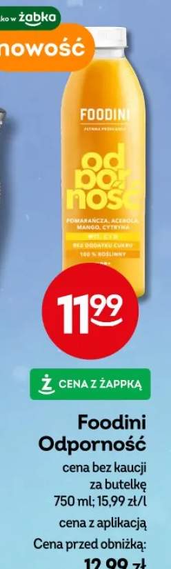 Napój Odporność cena bez kaucji za butelkę