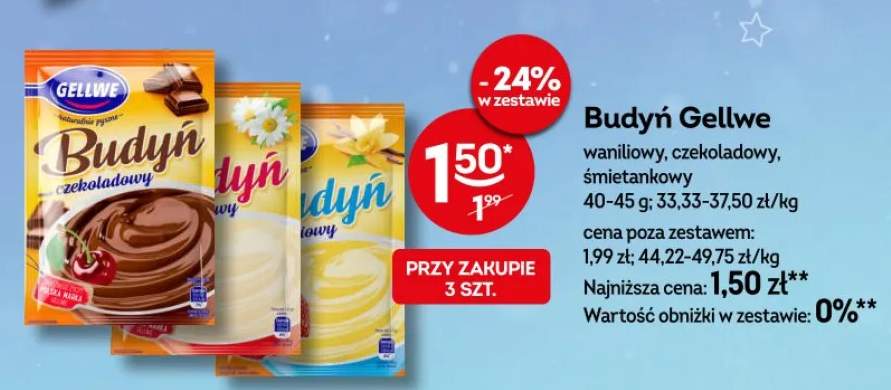 Budyń waniliowy, czekoladowy, śmietankowy