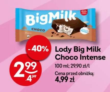 Lody Big Milk Choco Intense