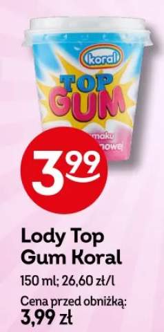 Lody Top Gum Koral