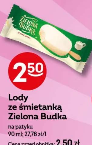 Lody ze śmietanką Zielona Budka na patyku