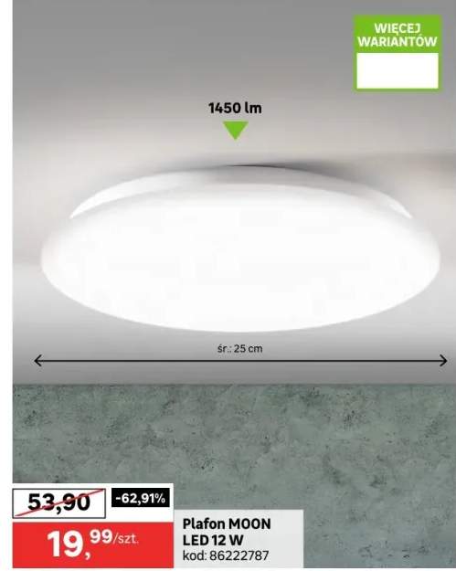 Plafon Moon LED 12 W