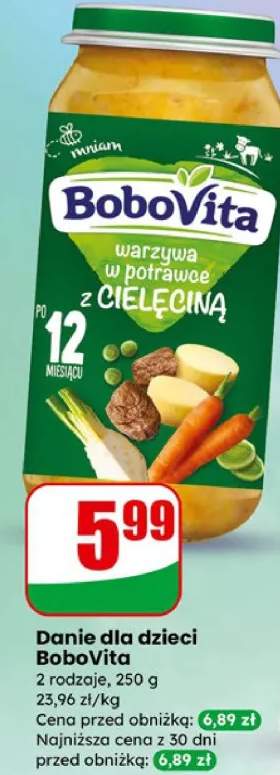 Danie dla dzieci warzywa w potrawce z cielęciną, 2 rodzaje