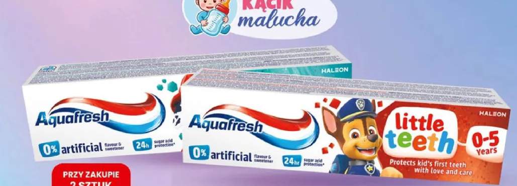 Pasta do zębów dziecięca Psi Patrol, 2 rodzaje