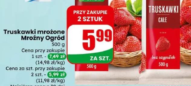 Truskawki mrożone całe