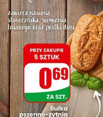 Bułka pszenno-żytnia z ziarnami